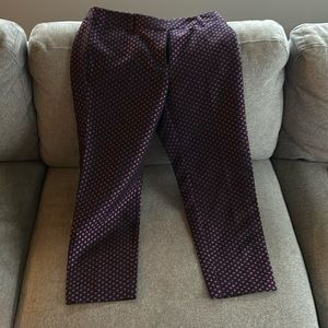 J.Crew Jacquard skimmer pants